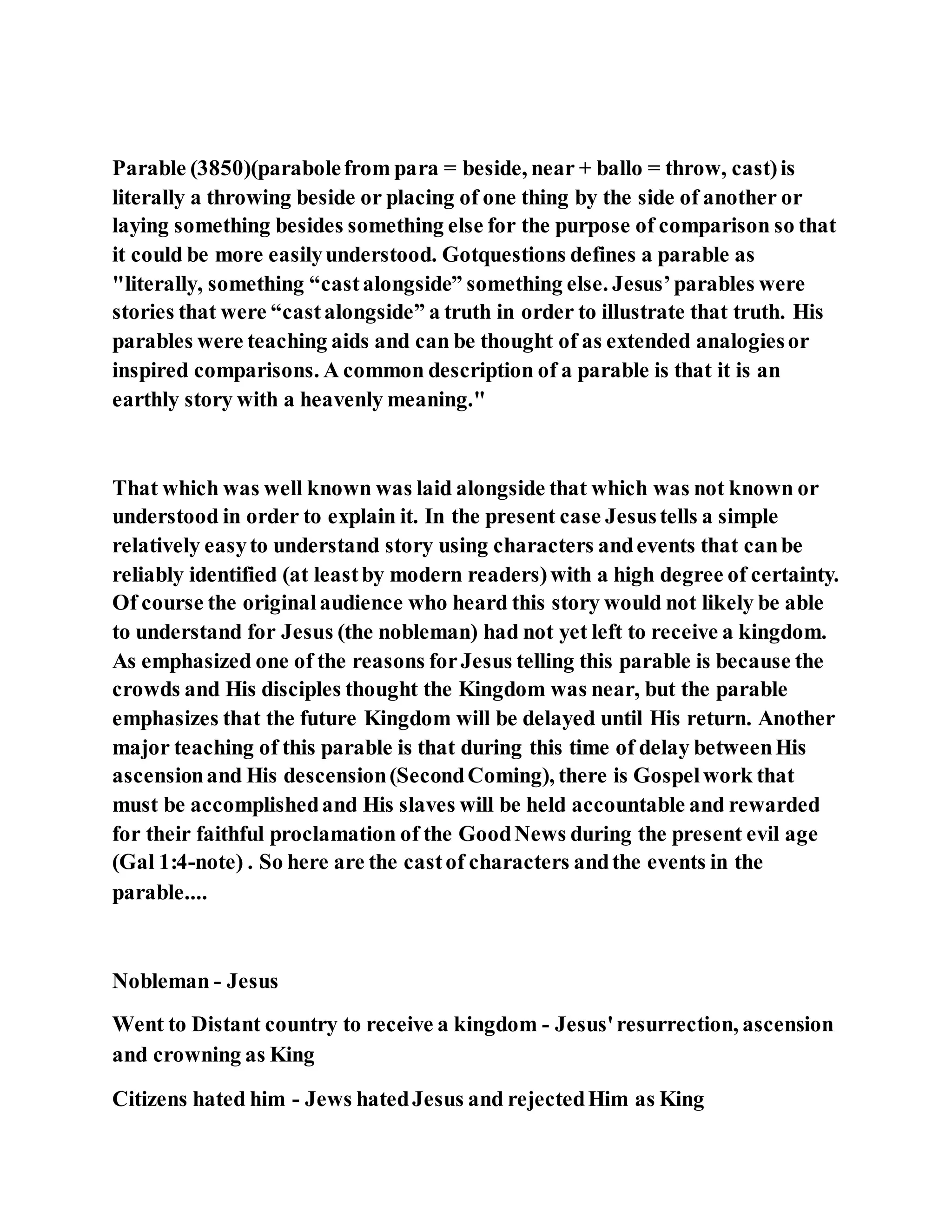 Jesus was telling a shocking parable