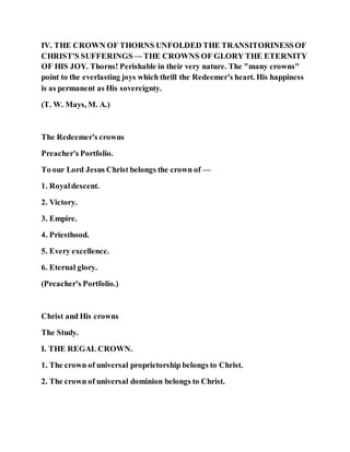 Jesus was the king of kings | DOCX