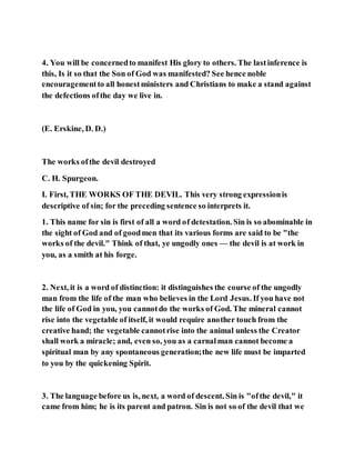 Jesus was to destroy the devil's work | DOCX