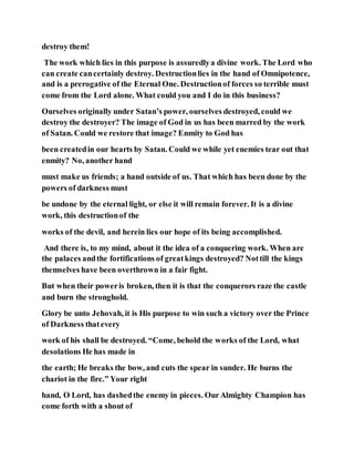 Jesus was to destroy the devil's work vol2 | DOCX