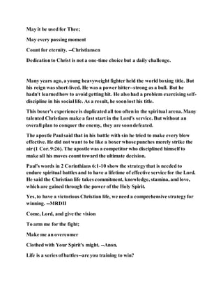 Jesus Was Urging The One Thing Needful