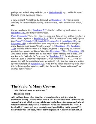 Savior Spit Jesus was wearing many crowns | DOCX