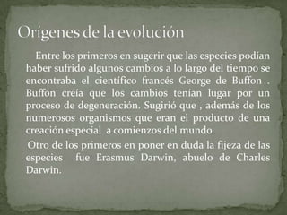 Teorías de la evolución