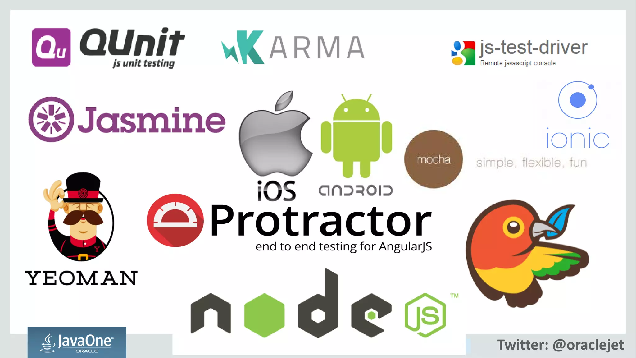 Copyright © 2014, Oracle and/or its affiliates. All rights reserved. Twitter: @oraclejet
 