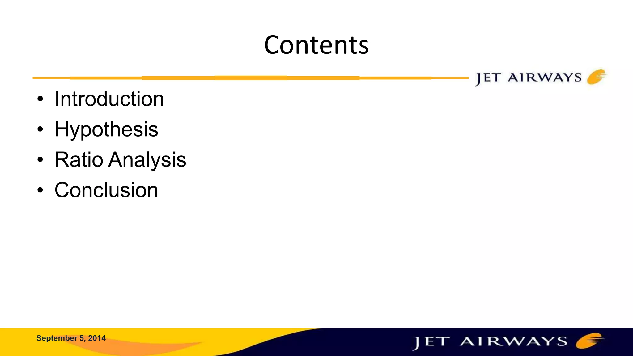 Jet airways Financial Analysis | PPTX