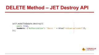 DELETE Method – JET Destroy API
 