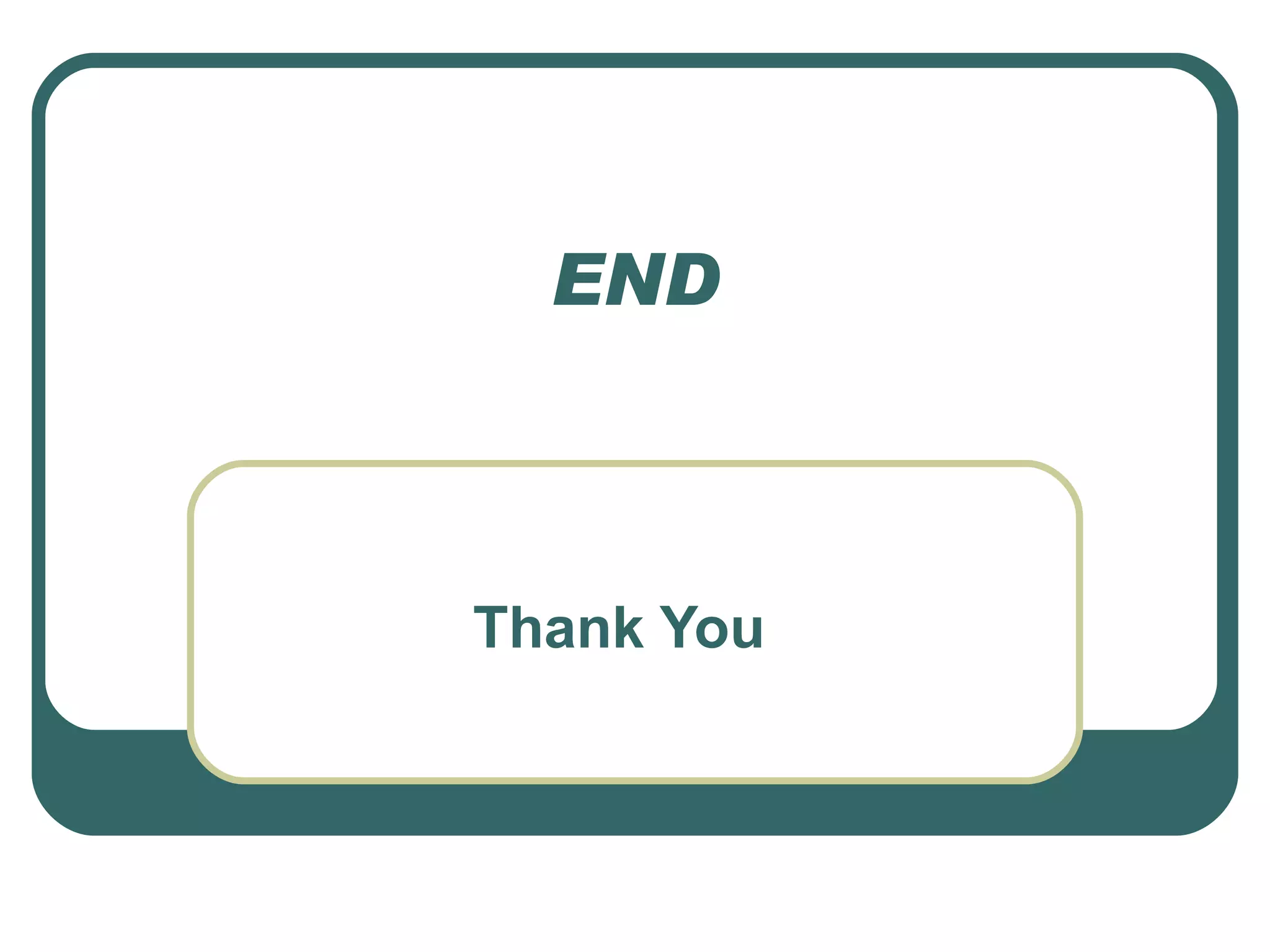 END Thank You 