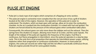 Pulse Jet Function Jet Engine parts and it's working and function | PPTX