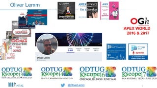 @OliverLemm@OliverLemm 3
Oliver Lemm
APEX WORLD
2016 & 2017
 