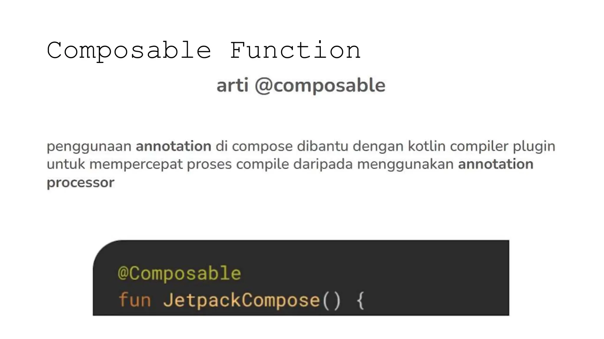 Composable Function