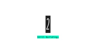 2
Still Building…
 