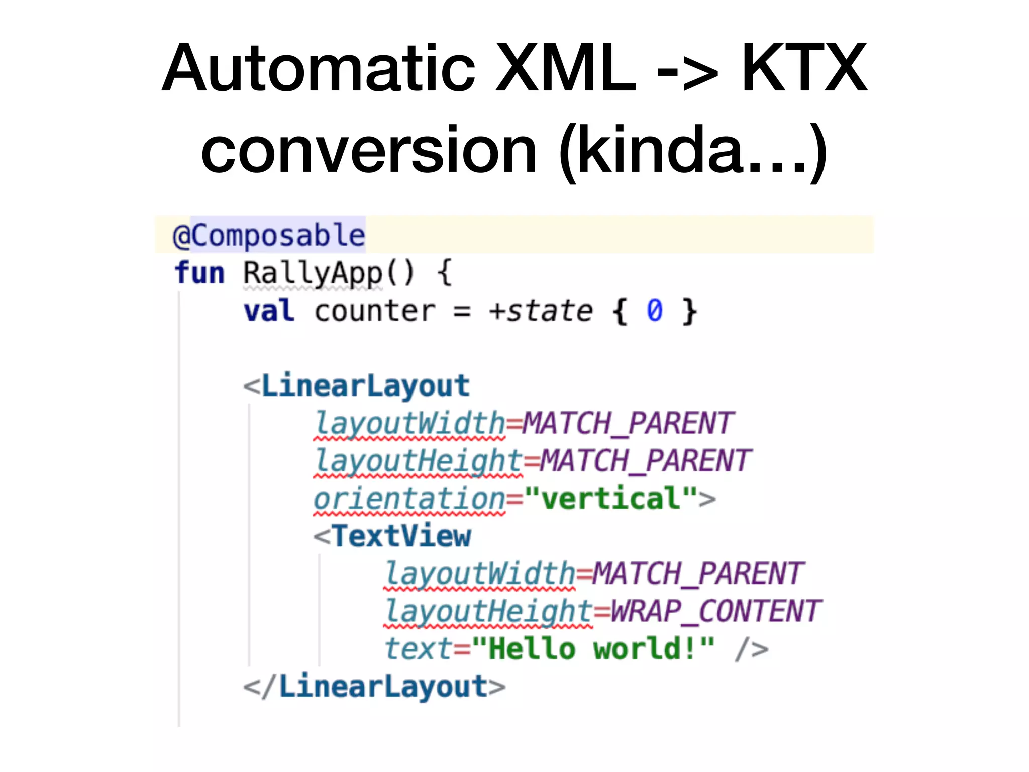 Automatic XML -> KTX
conversion (kinda…)
 