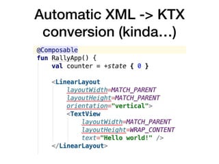 Automatic XML -> KTX
conversion (kinda…)
 