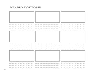 26
SCENARIO STORYBOARD
 