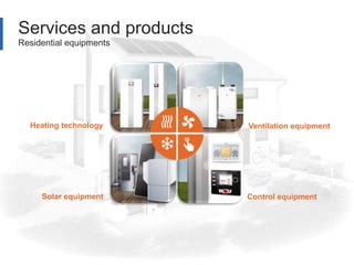 7www.jetrun.ro
Tudor Arghezi Street 21, Bucharest, RO|+40213118724
Services and products
Residential equipments
Heating technology Ventilation equipment
Control equipmentSolar equipment
 