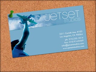 Jetset Studios Capabilities Overview