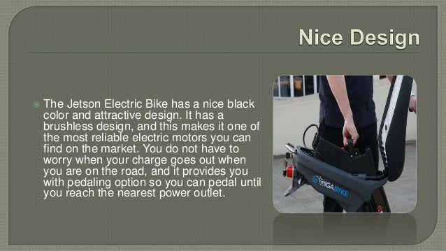 Jetson Electric Bike Eco Friendly Lithium Ion Powered Scooter