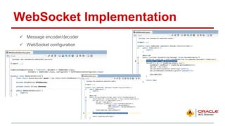 Oracle JET and WebSocket Slide 12