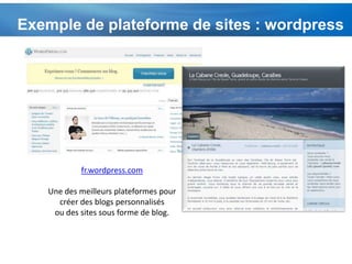 C’EST UN ENTREPRENEURMembre actif de ce réseau, l’internaute participe à la production et à la diffusion des informations sur internet.Son album photo accessible sur internet