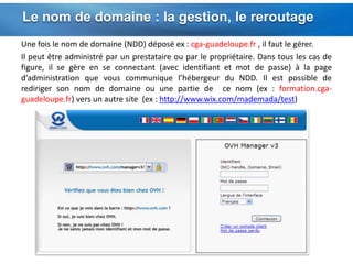 Exemple de plateforme de sites : jimdojimdo.comUne plateforme simple et gratuiteLa page est modifiéedirectement en ligne