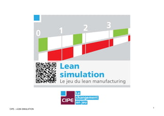 1
CIPE – LEAN SIMULATION
 