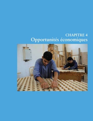 37 
Chapitre 4 
Opportunités économiques 
 