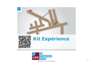 kit EXPERIENCE® - CIPE, Tous Droits Réservés
1
 