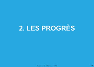 2. LES PROGRÈS
Tout droit réservé - CIPE 2015 - www.CIPE.fr 15
 