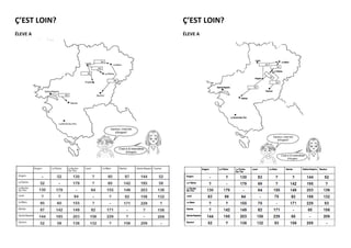 Ç’EST LOIN?
ÉLEVE A
Ç’EST LOIN?
ÉLEVE A