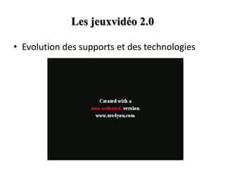 La convergence médiaTendance des blockbusters à faire une sortie simultanée des jeux et des films.Exemple du film Avatar et Ubisoft Collaboration pour une convergence des talents entre le monde du cinéma et celui des Jeux Vidéos.Projet de films pour les jeux Uncharted, MetalGearSolid. Les fans seront-ils autant accros ?