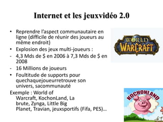 Stratégie de positionnement des troisgrandsconstructeurs de consoles “Next Generation”Nintendo : 46 Millions de WiivenduesOrientation vers les non-joueursMise en avant de l’intéractivitéentre joueurs et jeu (Wii Sports,Mario Kart…)Choix de la convivialité et du ludique
