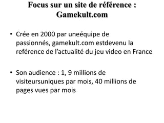 Stratégie de positionnement des troisgrandsconstructeurs de consoles “Next Generation”Sony : 20 Millions de PS3 venduesJoueurs experts recherchantréalisme et puissanceCommunautévirtuelle : “Playstation Home”  Partaged’expériences en ligneMultifonctions : lecteur DVD, blue-ray = Console Multimédia