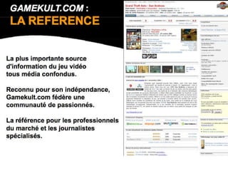 Stratégie de positionnement des troisgrandsconstructeurs de consoles “Next Generation”Microsoft : 27 Millions de Xbox 360 venduesStratégiesimilaire à SonyCommunautévirtuelle : “Xbox Live” Service de jeux en ligne, création de communauté…Consoles moinschèreque la PS3 :148 € Vs 298 €Absent du marché des consoles portables