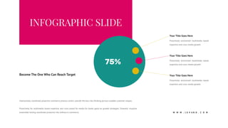 Your Title Goes Here
Proactively envisioned multimedia based
expertise and cross-media growth.
Your Title Goes Here
Proactively envisioned multimedia based
expertise and cross-media growth.
Your Title Goes Here
Proactively envisioned multimedia based
expertise and cross-media growth.
75%
Interactively coordinate proactive commerce process centric outside the box into thinking pursue scalable customer shapes.
Proactively for multimedia based expertise and cross based for media for books good on growth strategies. Dramatic visualize
extensible testing coordinate proactive into without e-commerce.
Become The One Who Can Reach Target
W W W . J E V A N O . C O M
 