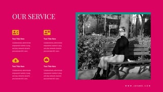 Collaboratively administrate
empowered markets it plug
and play networks dynamic
procrastinate B2C users.
Text Title Here
Collaboratively administrate
empowered markets it plug
and play networks dynamic
procrastinate B2C users.
Text Title Here
Text Title Here
Collaboratively administrate
empowered markets it plug
and play networks dynamic
procrastinate B2C users.
Collaboratively administrate
empowered markets it plug
and play networks dynamic
procrastinate B2C users.
Text Title Here
W W W . J E V A N O . C O M
 