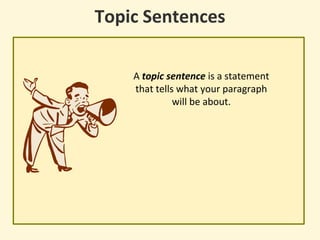 writing topic sentences | PPT