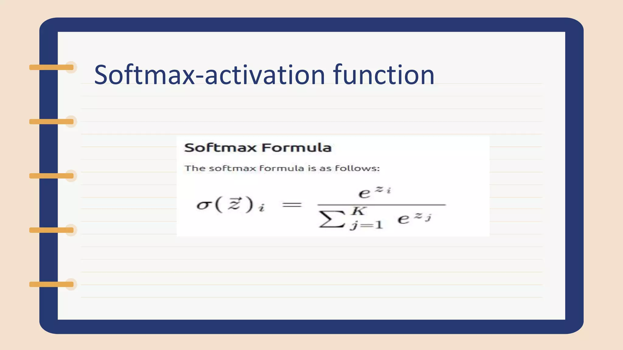 Softmax-activation function
 