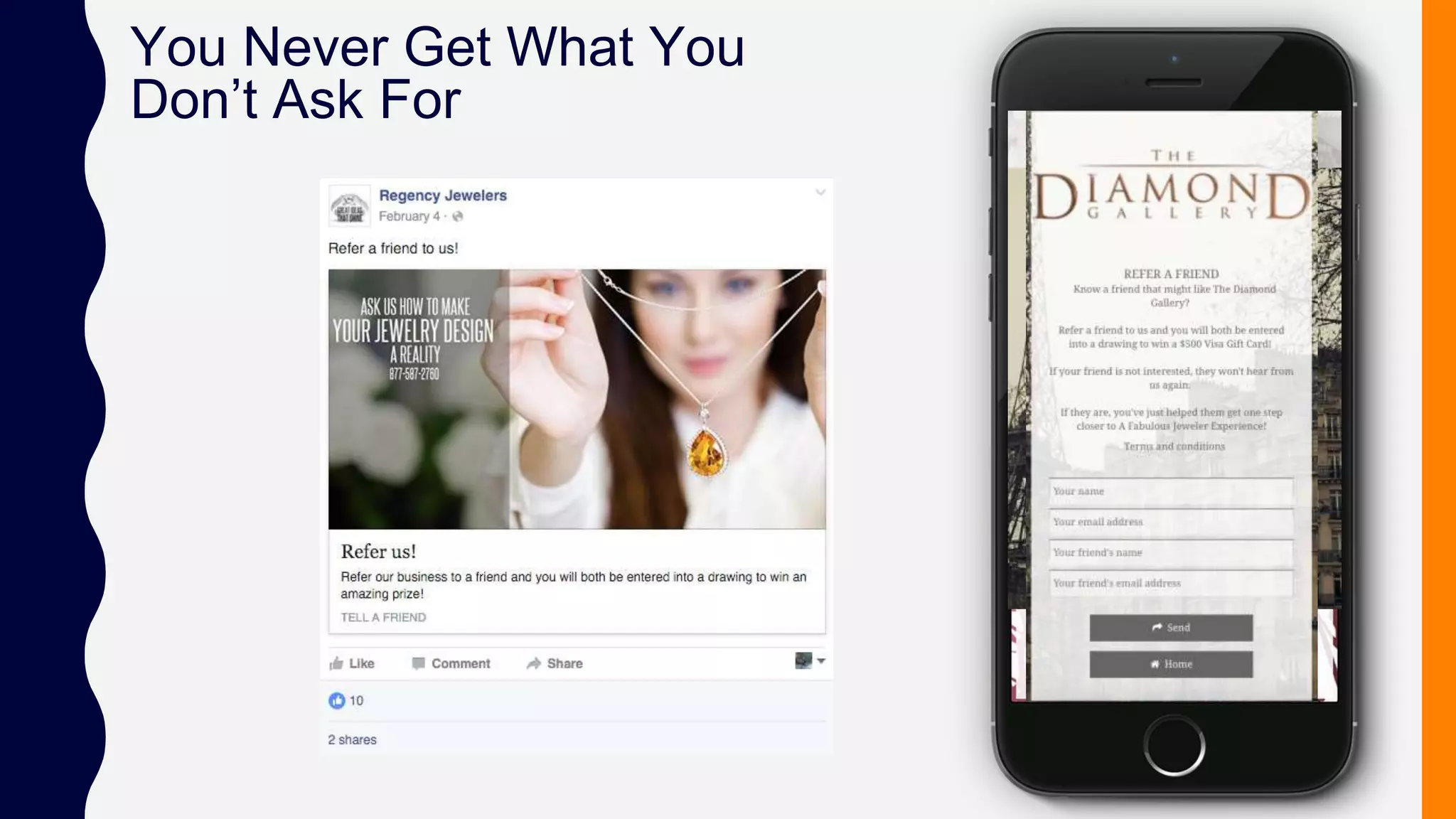 You Never Get What You
Don’t Ask For
 