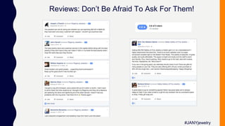 Reviews: Don’t Be Afraid To Ask For Them!
#JANYjewelry
 