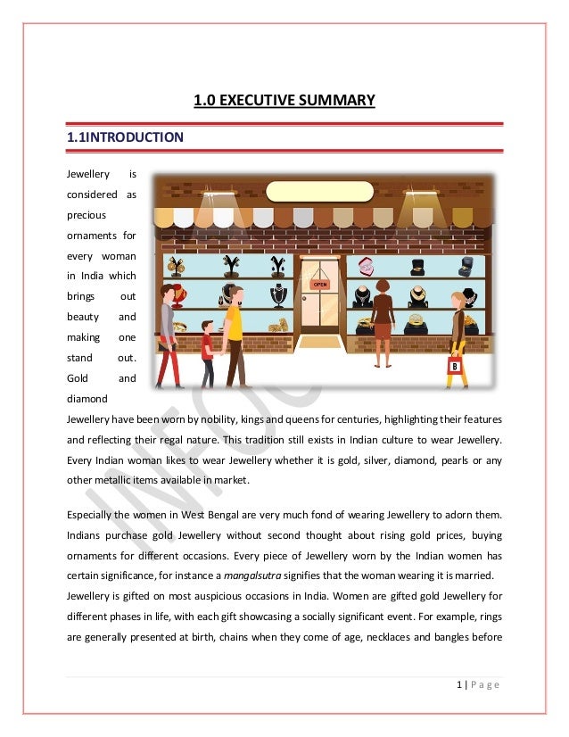 business plan for custom jewelry