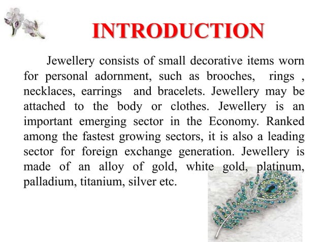 Jewellery industry my ppt
