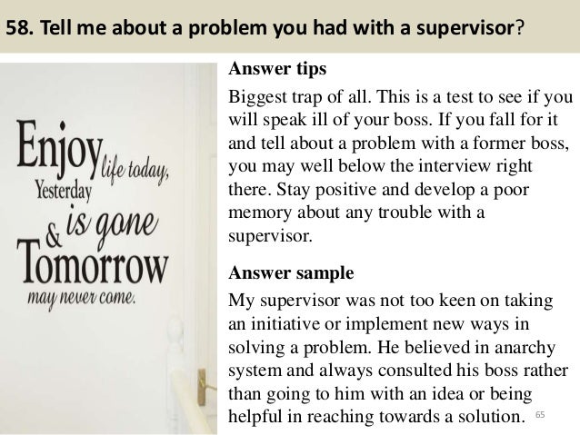 problem solving interview questions answers