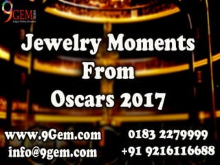 Jewelry moments from oscars 2017