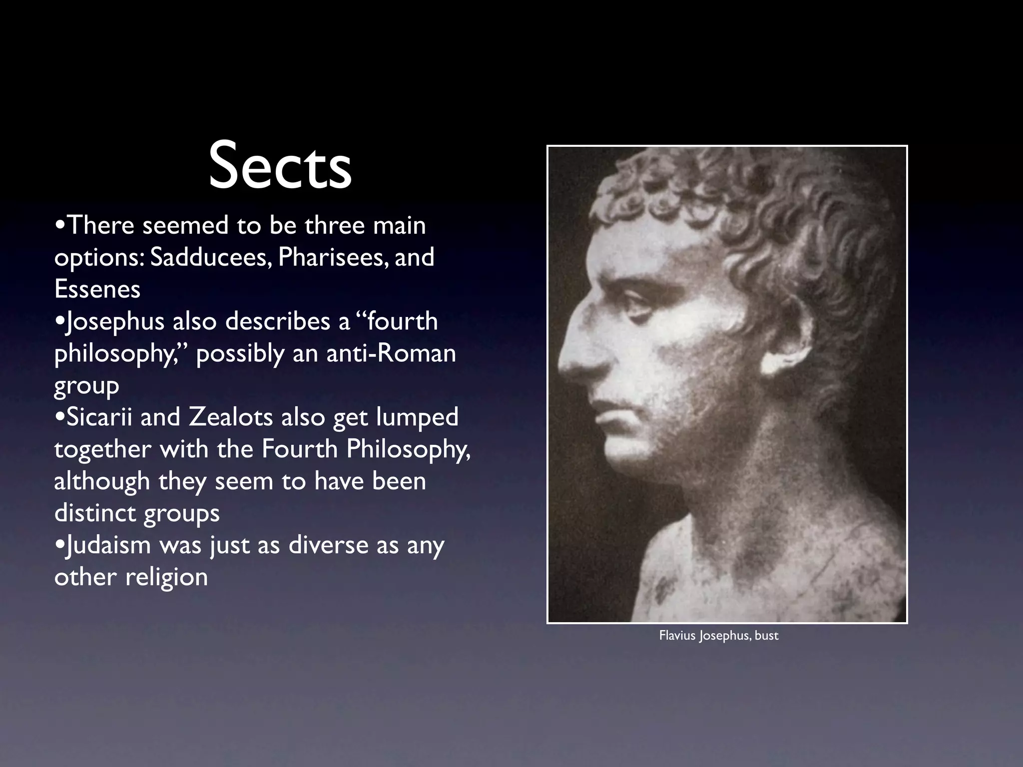 Jewish and roman backgrounds of early christianity | KEY