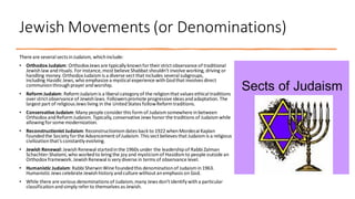 Identifying Jews Jewish Culture and Traditions and belief | PDF