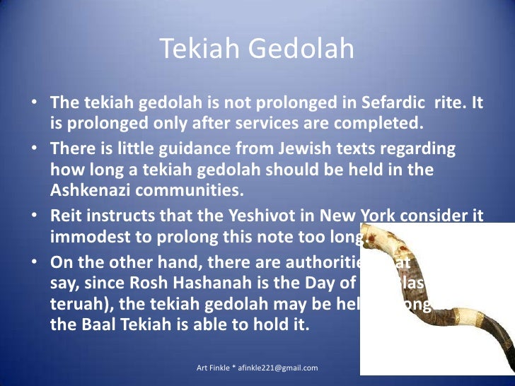 Jewish laws Regarding Shofar