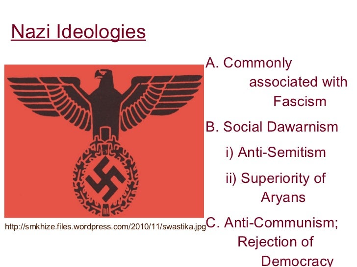 what was the nazis ideology in Key elements of the nazi ideology national socialist program racism especially anti-semitism, which eventually culminated in the holocaust. what was the nazis ideology in Key elements of the nazi ideology national socialist program racism especially anti-semitism, which eventually culminated in the holocaust.
