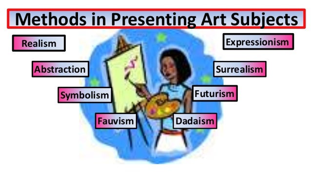 methods of presenting the art subject JEZEL FAGTANAN SUCIAS