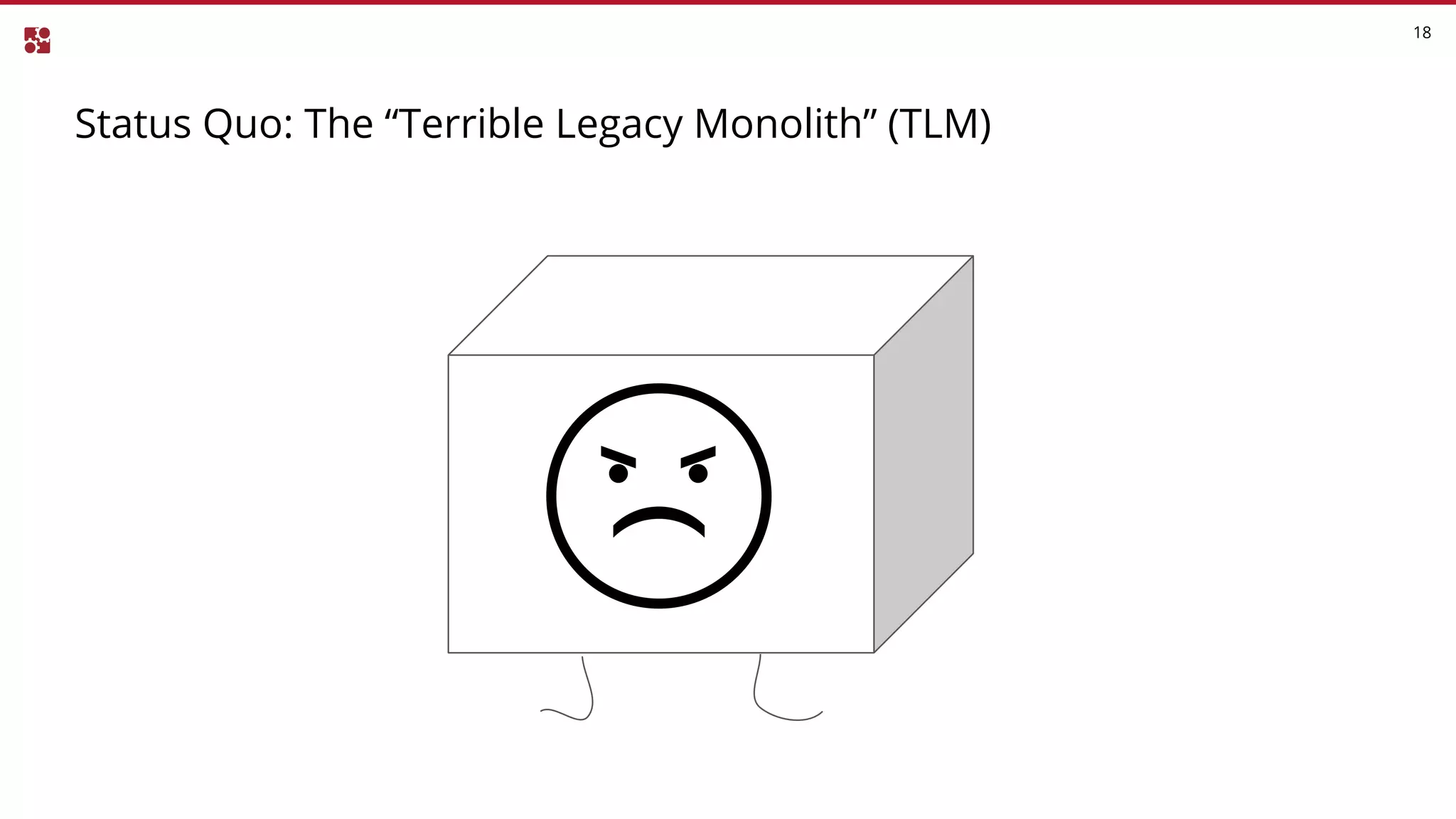 Status Quo: The “Terrible Legacy Monolith” (TLM)
18
 