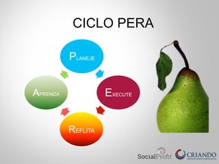 PLANEJE
EXECUTE
REFLITA
APRENDA
CICLO PERA
 
